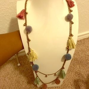 Pom & Tassel Necklace